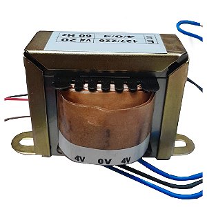 TRAFO 4V 0V 4V BIVOLT 60HZ SRT