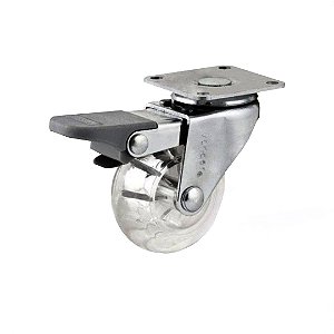 RODIZIO GIR C/FREIO 2" PU TRANSP NOVE54 - VONDER