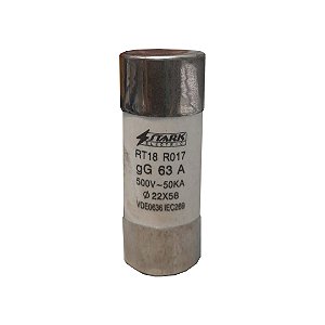 FUSIVEL CARTUCHO RT18 R017 GG 63A 500V-50KA 22X58 STARK