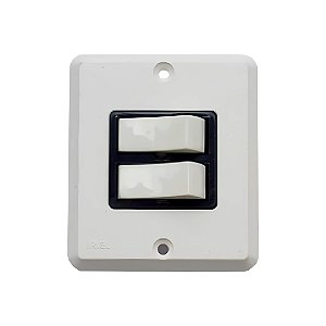 CONJUNTO INTERRUPTOR PARALELO 2 TECLAS 10A IRIEL