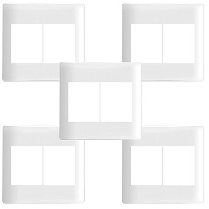 KIT 5 PLACA C/ SUPORTE 4X4 P/ 4 POSTOS ILUS SIEMENS