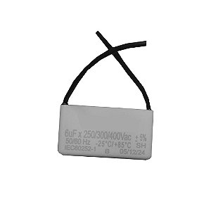 CAPACITOR 2 FIOS QUADRADO 6UF X 250/400V TRI