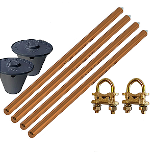 KIT 04 HAST ALTA CAMADA ATERR 5/8 14,3MMX2,4M+02 GTDU+02 CAIXA