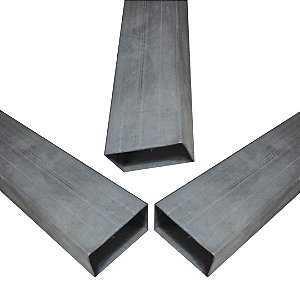 03 TUBO 2MT 50 X 30 X 0,80 X  2000 GALVANIZADO  GA
