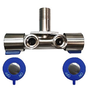 Registro Duplo Para Ducha Higiênica Com Dupla Saída De Água