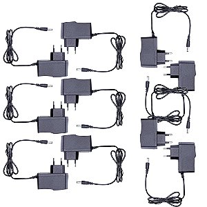 KIT 10  FONTE TV BOX ALIMENTAÇÃO BILVOLT 5V 2A IMP