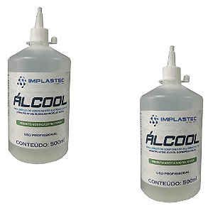 KIT 2 ALCOOL ISOPROPILICO 500ML