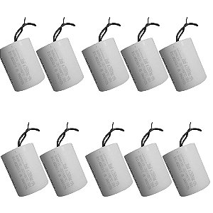 KIT 10 CAPACITOR 35X250V 2 FIOS METALIZADO TRI