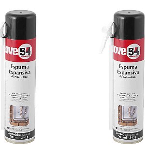 KIT 02 ESPUMA POLIURETANO 500ML/340G 954 VONDER