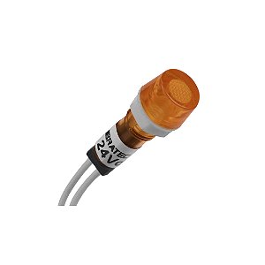 SINALEIRO 9MM OLHO DE BOI AMARELO 24V LUKMA