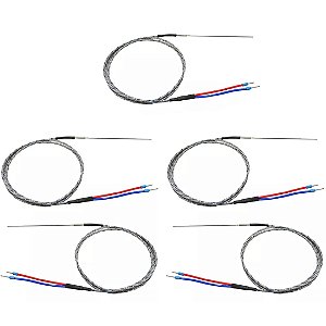 KIT 5 TERMOPAR TIPO J MINERAL INOX  3X100MM 2M WJE