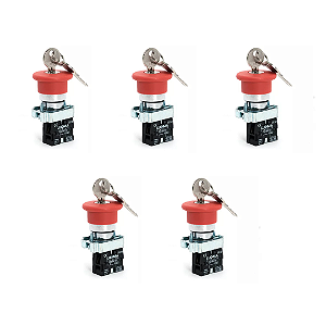 KIT 5 LUKMA BOT. LK2-BS142 (COG.VERM.) C/ CH.1NF