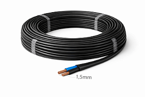 10 METROS CABO PP FLEX 2 X 1,50 MM COBRECOM