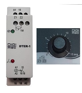 DTER-1 RELE TEMPO 15S KIT REMOTO POTENCIOMETRO 24V DIGIMEC