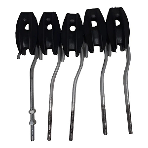KIT 5 ESTICADOR GANC X OLHAL 1/4 C/ ROSCA
