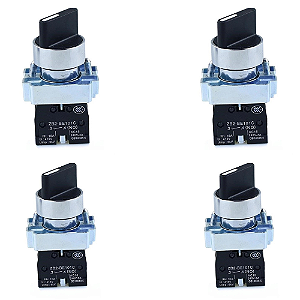KIT 4 CHAVE XB2 BD41 METAL 2 POS COM RETORNO LUKMA