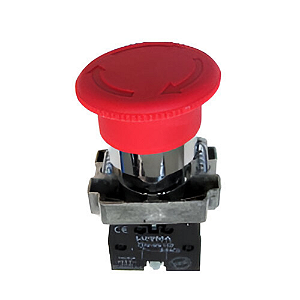 BOTAO DE EMERGENCIA METALICO LK2-BS542 C/TRAVA 1NF LUKMA