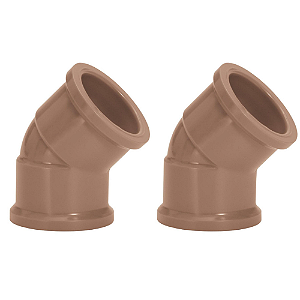KIT 2 JOELHO 45 SOLDAVEL 40MM AMANCO