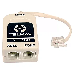FILTRO DE LINHA ADSL DUPLO TELMAX