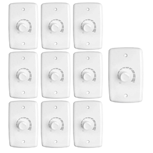 KIT 10 CONTROLE VENTILADOR DIMER LUZ 4X2 1000 W BIVOLT 326 RIMA