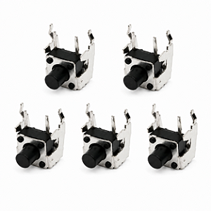 KIT 5 CHAVE TACTIL 3X6MM 2TERMINAIS SMD PARA PLACA