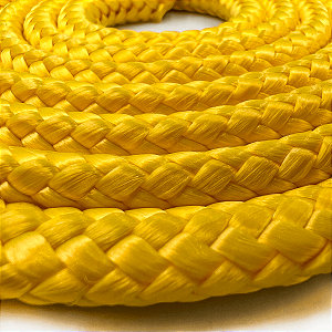 15 METROS CORDA SEDA 12MM BRANCA AMARELA