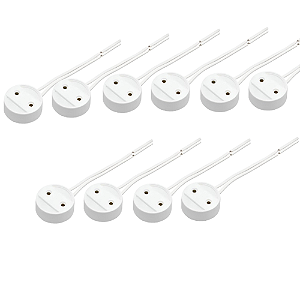 KIT 10 SOQUETE FLUOR LAMP TUBULAR T8  C/ RABICHO