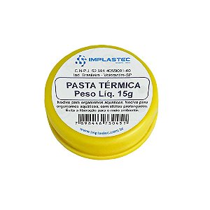 PASTA TERMICA POTE 15 GRAMAS IMPLASTEC