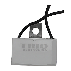 CAPACITOR 2X250/400V QUADR 2 FIOS METALIZADO CHAPA TRI