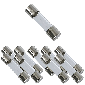 KIT 10 FUSIVEL VIDRO PEQUENO 30A