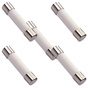KIT 5 FUSIVEL CARTUCHO 10*38 - 25A