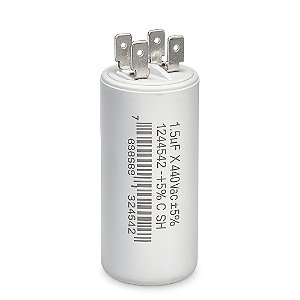 CAPACITOR PERMANENTE COM TERMINAL 1,5 UF/440V