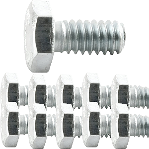 KIT 100 PARAFUSO SEXTAVADO 1/4 X 1/2" VONDER + PORCAS
