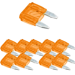 KIT 10 FUSIVEL LAMINA MINI AUTOMOTIVO 5 A