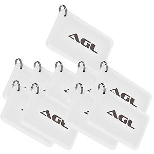 KIT 10 CHAVE DIGITAL RESINADA RFID 125KHZ AGL