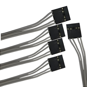 KIT 5 CABO FLAT 4 VIAS C/RABICHO AGL