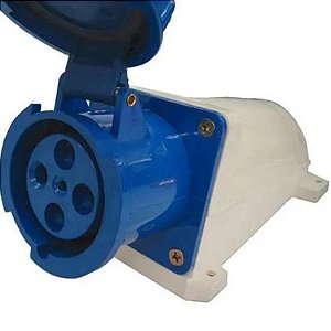 TOMADA INDUSTRIAL SOBREPOR 3P+T 63A-6H 220V AZ STARK