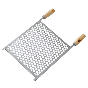 Grelha Churrasco Pequena Aço 33x36 Tela Moeda