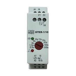 DTER-1/10 RELE TEMPO 220VCA  MULTI FUNÇÃO  DIGIMEC