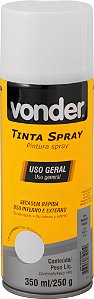 TINTA SPRAY BRANCO FOSCO 350ML VONDER