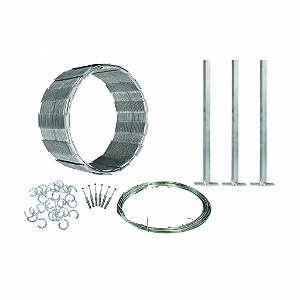 KIT 10MT CONCERTINA SIMPLES 300 MM COMPLETA