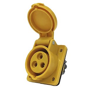 TOMADA INDUST EMBUT 2P+T 16A/4H 110V AM