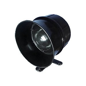SIRENE PIEZO ELETRICA MEGA 12V PT (MOD ANTIGO)