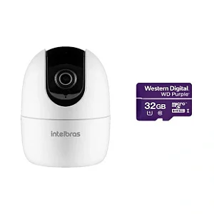 CAMERA WIFI FULL HD IM4 C C/ MICROSD 32 GB INTELBRAS