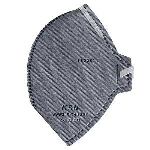 Máscara PFF2 KSN 1002VO Cinza s/ Válvula Dobrável