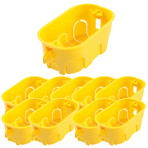 KIT 10 CAIXA DE PASSAGEM ELETRICA 4X2 DRYWALL
