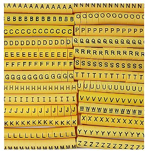 KIT ANILHA PARA CABO LETRAS E NUMEROS PERSONALIZADAS