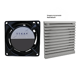 KIT FILTRO + MICROVENTILADOR 150X150X52 BIVOLT ST