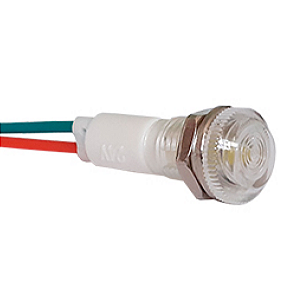 SINALEIRO 9MM OLHO DE BOI BRANCO 24V LUKMA