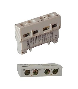 BLOCO DISJUNTOR MOTOR FRONTAL IBFD20 TOP 2NA 0NF SIBRATEC